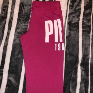 Pink store crop sweat pants